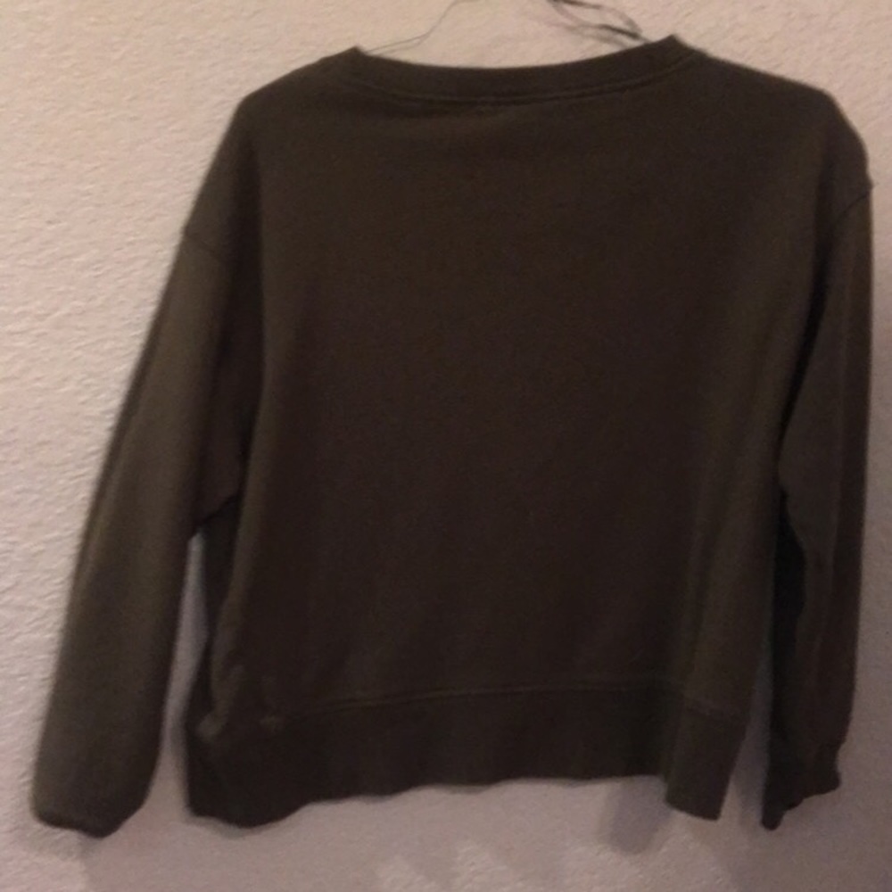 Dark green sweatshirt